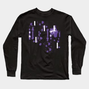 Through the Dark Purple and Black Long Sleeve T-Shirt